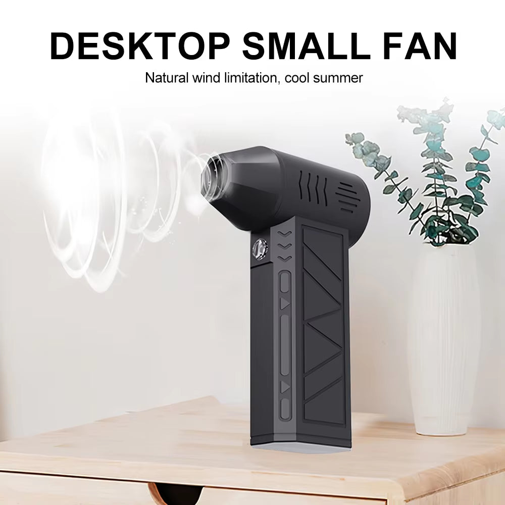 130000RPM Turbo Fan 52M/S Wind Speed Cordless Turbo Jet Air Blower Wireless Handheld Dust Blower Cleaning Tool with LED Light